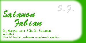 salamon fabian business card