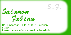 salamon fabian business card